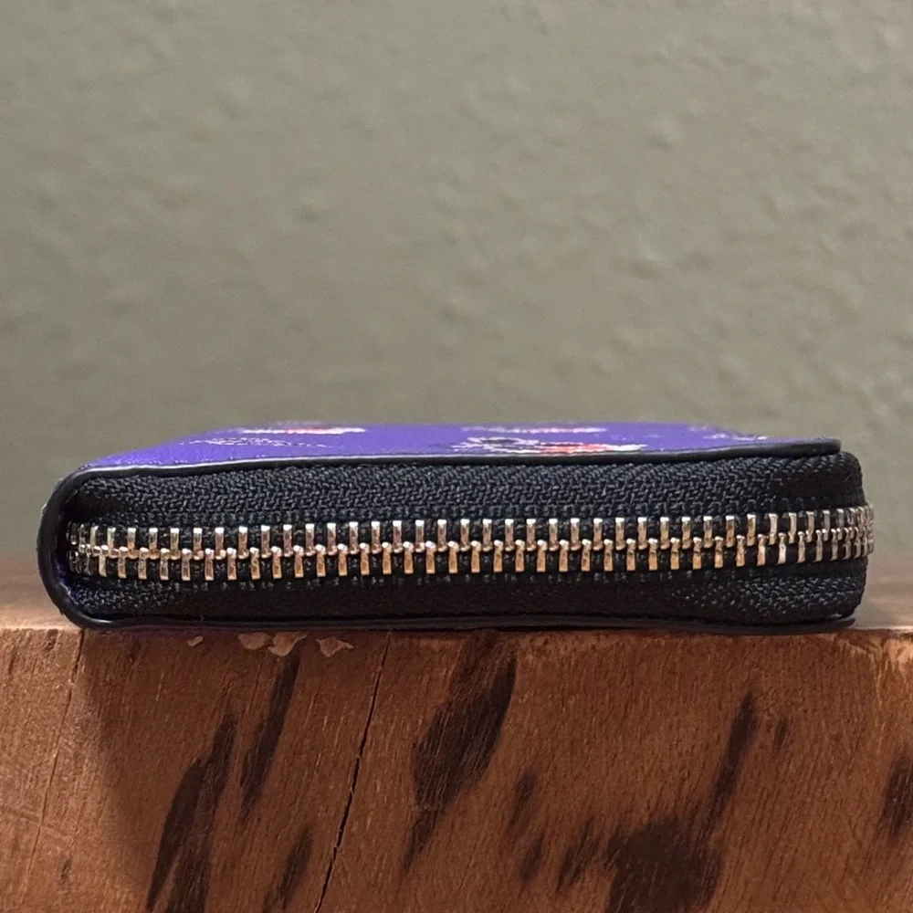 NWT COACH BRAMBLE ROSE SLIM ACCORDION ZIP WALLET